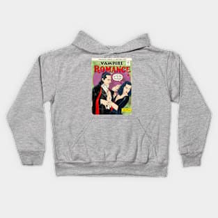 VAMPIRE ROMANCE vintage horror Dracula comic parody t-shirt art print Kids Hoodie